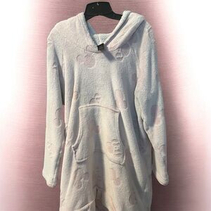 Disney Cozy Hooded Onesie - Light Pink and White